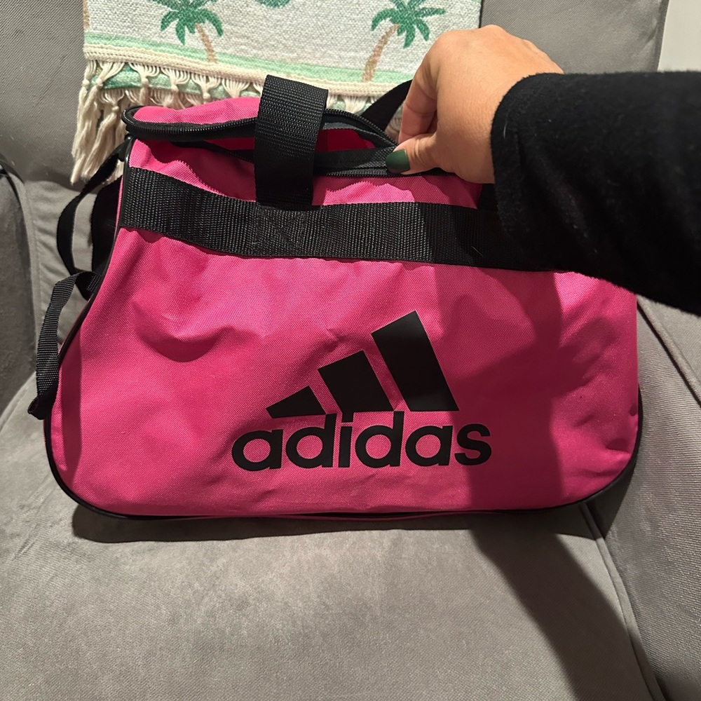 Adidas pink duffle bag